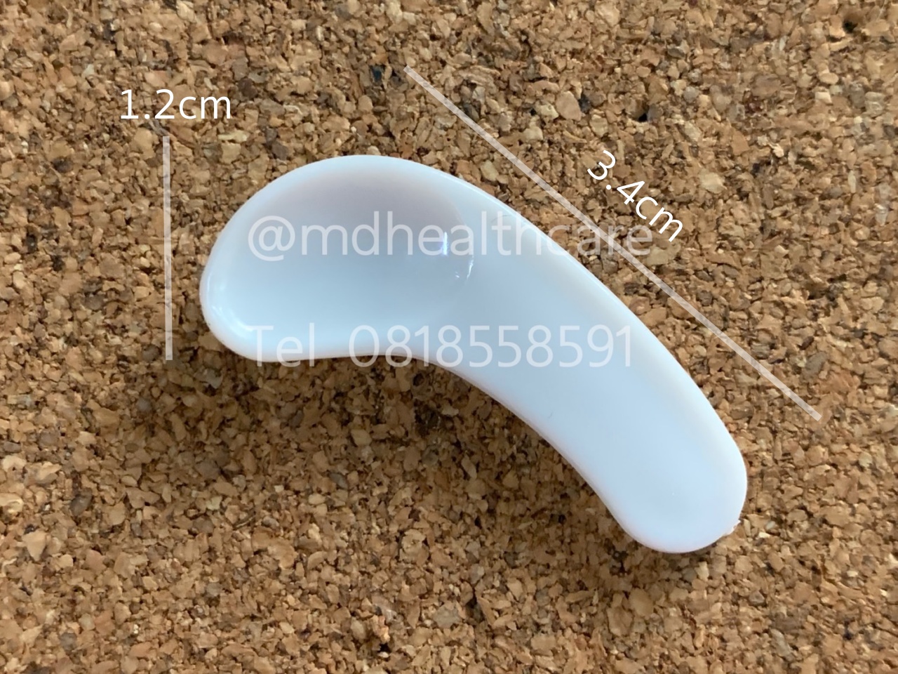 ไม้พายพลาสติก ไม้พายตักครีม ขนาด3.4*1.2cm. (100ชิ้น/ชิ้นละ0.80฿)