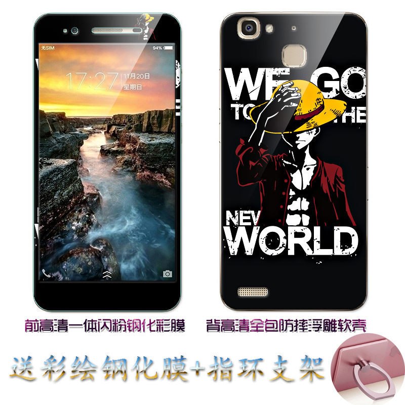 Case Huawei GR3 / Pre-orde * เคส TPU ลายการ์ตูนน่ารักๆ + กระจกนิรภัย *