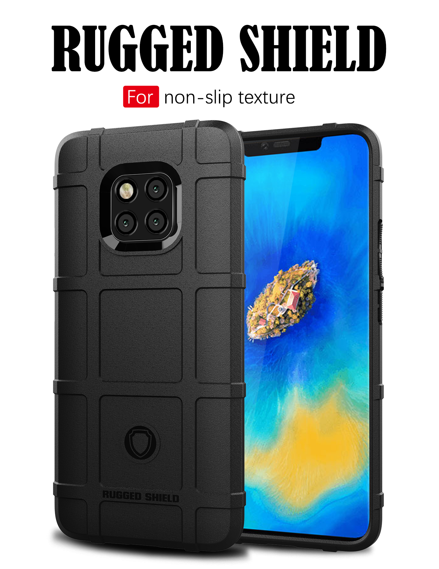 Case Huawei Mate 20 Pro / Pre-order * เคสพื้นผิวตารางสี่เหลี่ยมเนื้อ TPU *