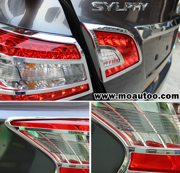 ครอบไฟท้ายโครเมียม Nissan Sylphy