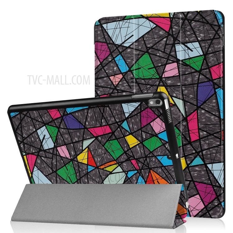 Case iPad Pro 10.5 / Pre-orde * รูปแบบที่สดใสแสดงสไตล์ส่วนตัว ขาตั้งแบบ 3 - พับ ให้มุมที่สะดวกสบายสำหรับการรับชมและการพิมพ์ *