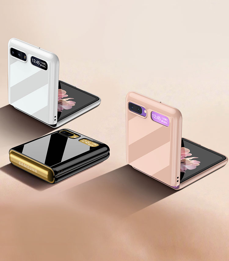 Case Samsung Galaxy Z Flip / Z Flip 5G # Pre-Order * GKK Electroplating Baking Varnish PC ทำจากวัสดุพลาสติกแข็งคุณภาพสูง *