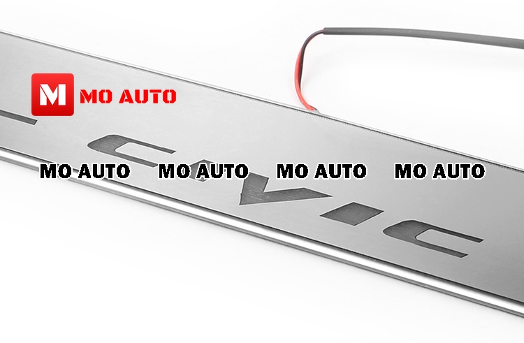 สคับเพลท LED ไฟวิ่ง สำหรับ CIVIC FC / FK 2016-2021