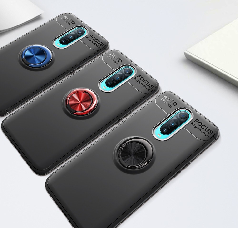 Case OPPO R17 Pro / Pre-Order * เคส TPU แหวนนิ้ว + ขาตั้ง (Built-in โลหะแผ่นแม่เหล็ก) *