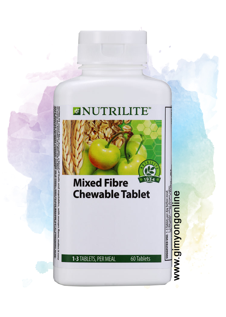 Nutrilite Mixed Fibre Chewable ชูเอเบิ้ล ไฟเบอร์Tablet - 60 เม็ด แอมเวย์ของแท้ ส่งฟรี!!!