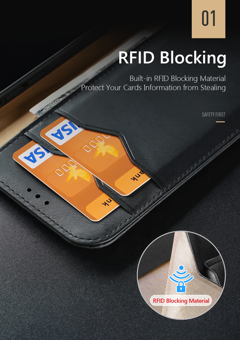 Case iPhone 15 Pro Max # Pre-order * DUX DUCIS นี้ทำจากหนังวัว หนัง PU และ TPU ช่องเสียบการ์ดได้รับการสนับสนุนโดยเทคโนโลยีการปิดกั้น RFID ขั้นสูง *