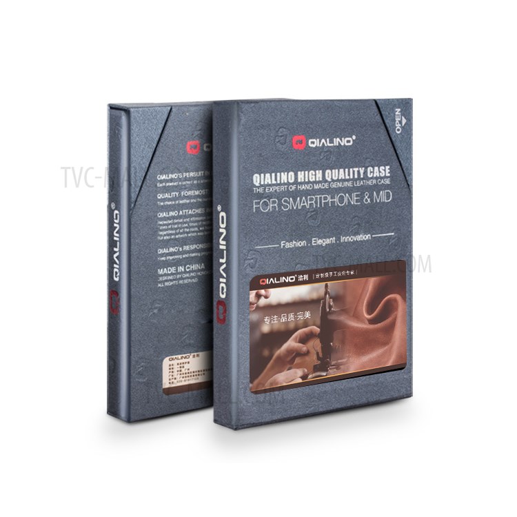 Case Huawei Mate 20 / Pre-order * QIALINO หนังวัวแท้ชั้นบนผิวลิ้นจี่ รองรับฟังก์ชั่นปลุก / นอนหลับอัจฉริยะ ดูหน้าต่างสำหรับแสดงข้อมูล *