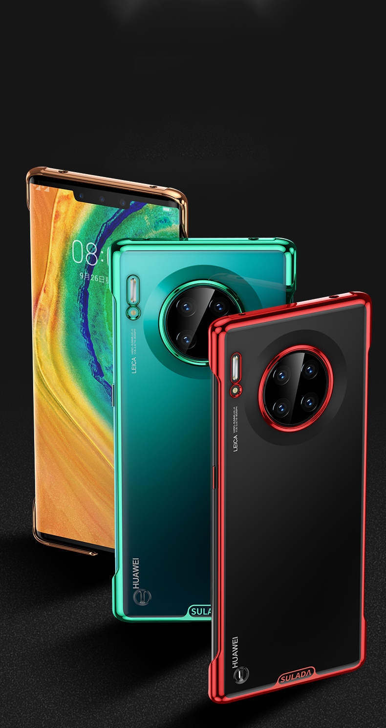 Case Huawei Mate 30 Pro / Pre-order * SULADA ชุบด้าน Frameless การออกแบบที่ไร้กรอบด้านการเข้าถึงพอร์ตและปุ่มอย่างเต็มที่ *