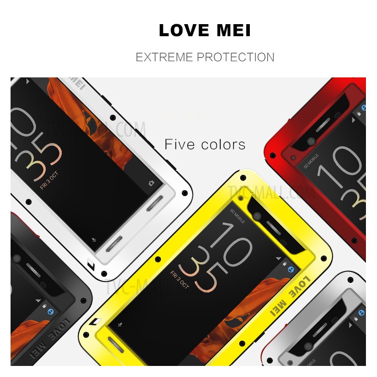 Case Sony Xperia XZ / Pre-Order * LOVE MEI Camo วัสดุ: โลหะ + ซิลิโคน + กระจกนิรภัย *