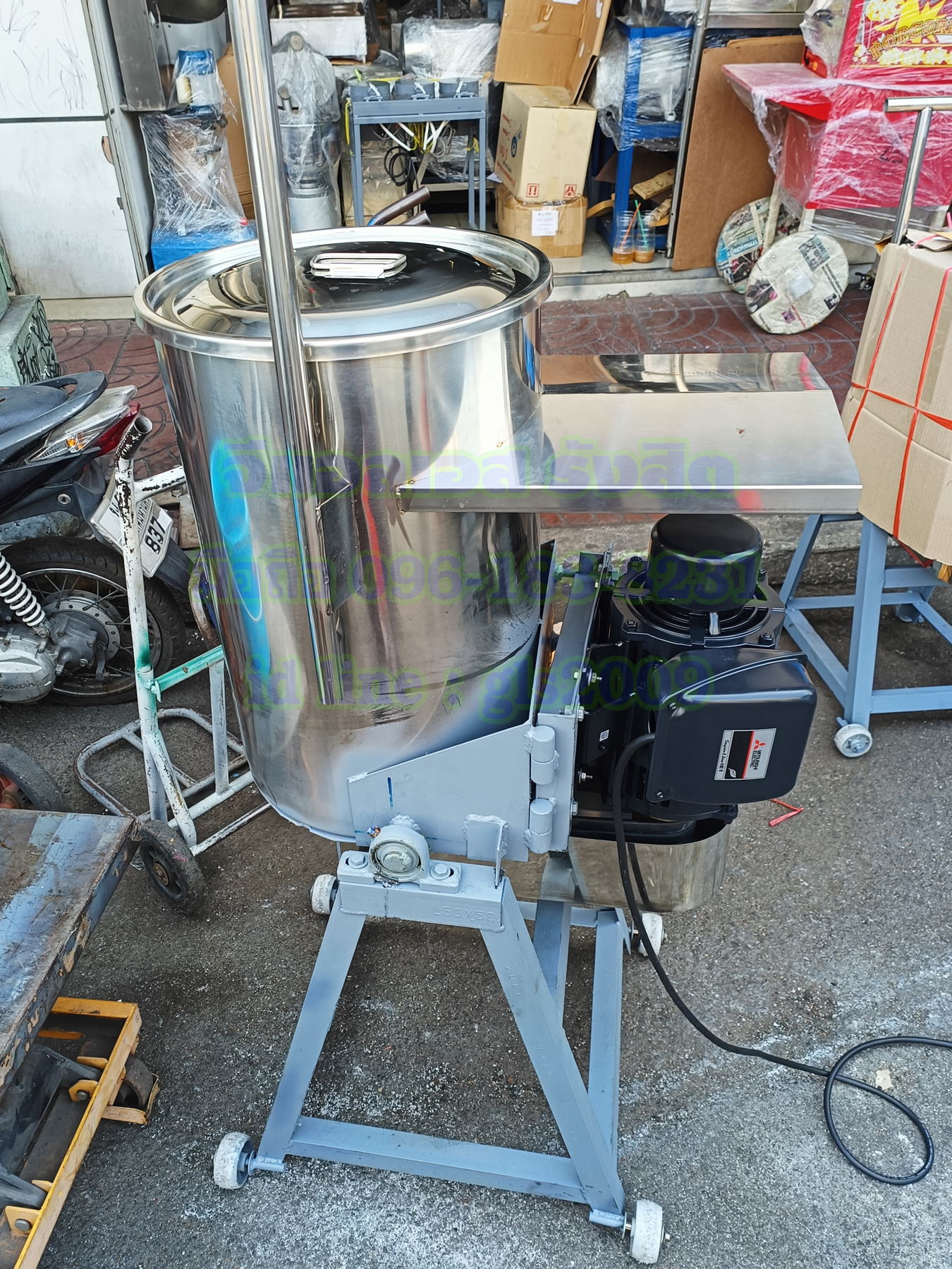 เครื่องทำน้ำเกล็ด13นิ้วมอเตอร์มิตซู2แรง