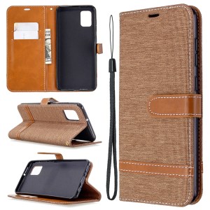 Case Samsung Galaxy A31 / Pre-Order * เคสสไตล์หนังคละสีกางเกงยีนส์ผ้ากระเป๋าสตางค์ *