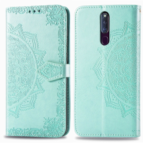 Case OPPO F11 Pro / Pre-Order * เคสแบบนูน Mandala PC TPU ที่มีผู้ถือบัตรและสล็อต *