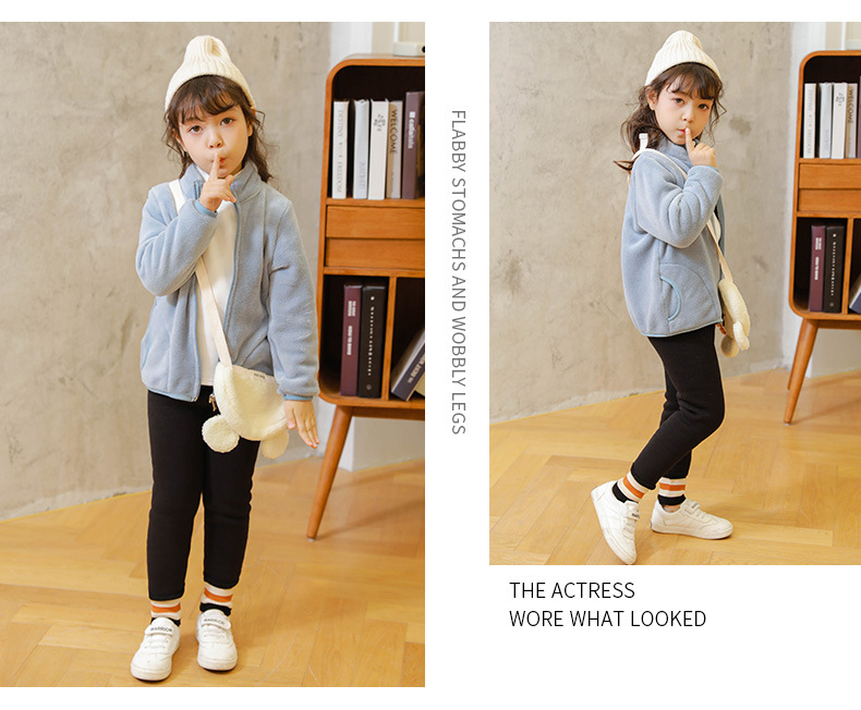 เสื้อกันหนาว ขนนุ่ม สีฟ้า ไซส์ 150