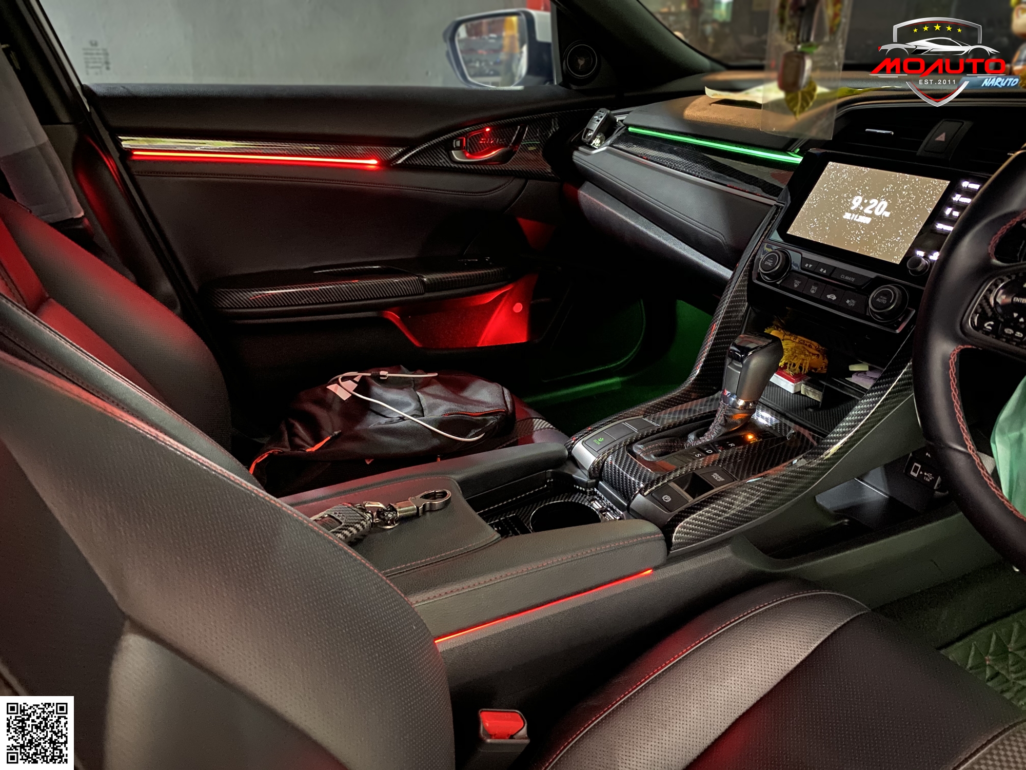 ไฟ Ambient light ตรงรุ่น V1 CIVIC FC / FK