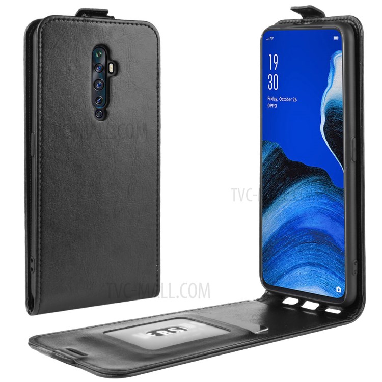 Case OPPO Reno 2F / Pre-Order * เคสผู้ถือบัตร การออกแบบในแนวตั้งพื้นผิวม้า *
