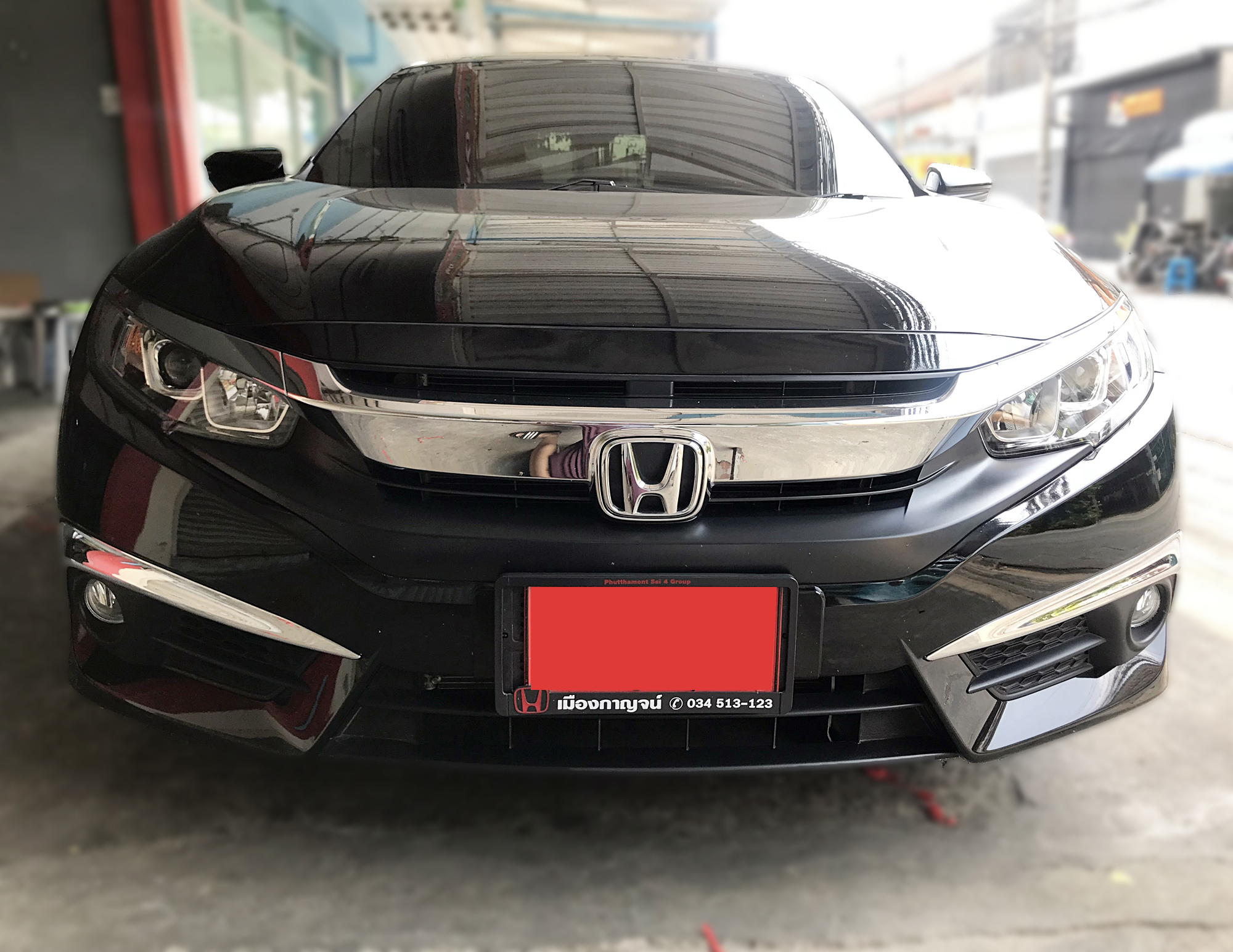 คิ้วไฟตัดหมอกเต็มโครเมียม CIVIC FC 2016-2018