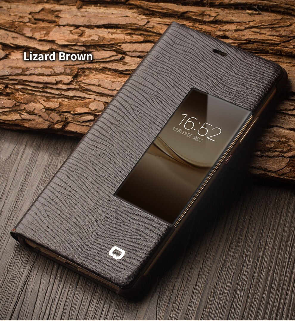 Case Huawei P9 Plus / Pre-order * QIALINO เคสหนังแท้ ฟังก์ชั่นปลุก / นอนหลับอัตโนมัติ *