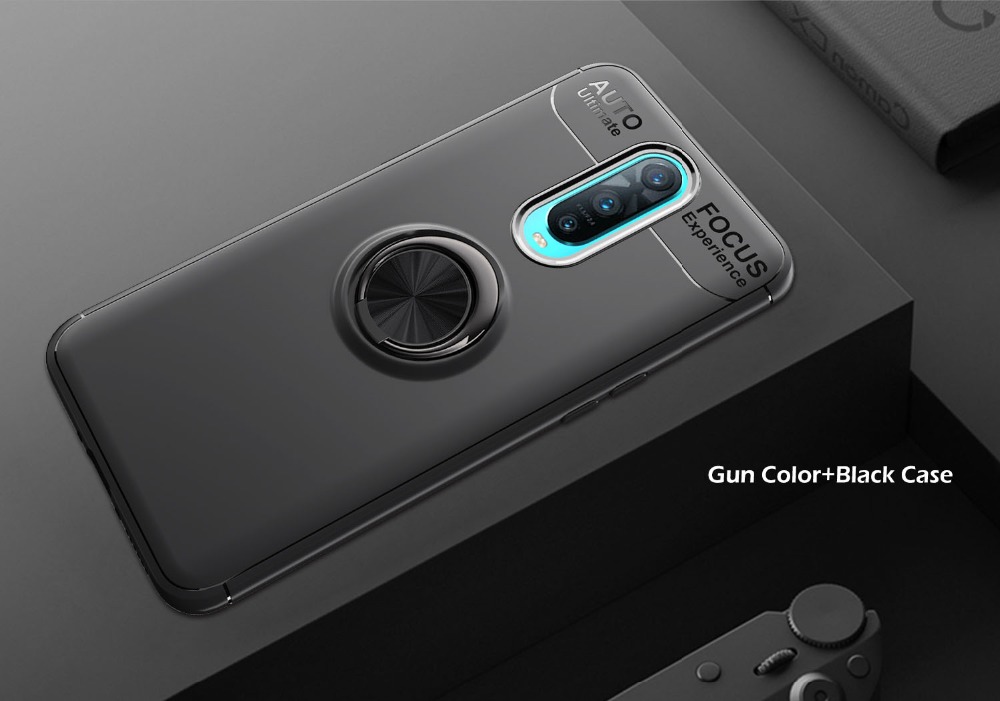 Case OPPO R17 Pro / Pre-Order * เคส TPU แหวนนิ้ว + ขาตั้ง (Built-in โลหะแผ่นแม่เหล็ก) *