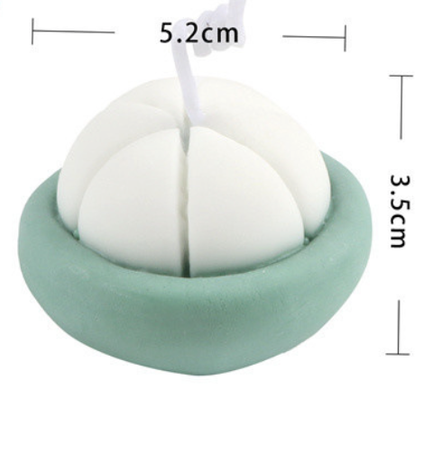 แม่พิมพ์ซิลิโคน มังคุด 50g นำเข้า 1 ชิ้น 5.2*3.5 cm 005461