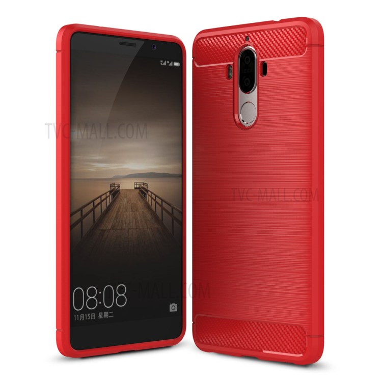 Case Huawei Mate 9 / Pre-order * เคสปกพื้นผิวขัดกับคาร์บอนไฟเบอร์เคลือบ *