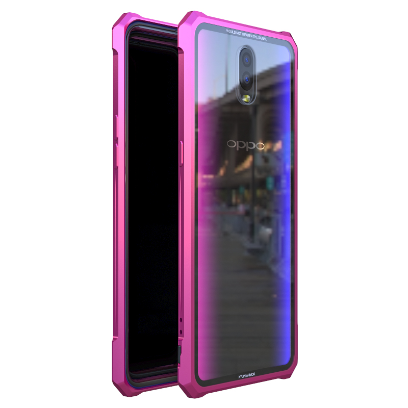 Case OPPO R17 Pro / Pre-Order * เคสกรอบโลหะอลูมิเนียม + กระจกนิรภัยปกหลัง *
