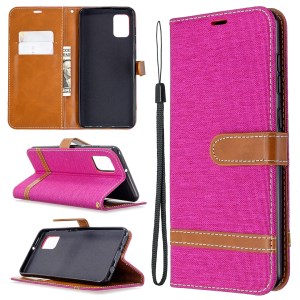 Case Samsung Galaxy A31 / Pre-Order * เคสสไตล์หนังคละสีกางเกงยีนส์ผ้ากระเป๋าสตางค์ *