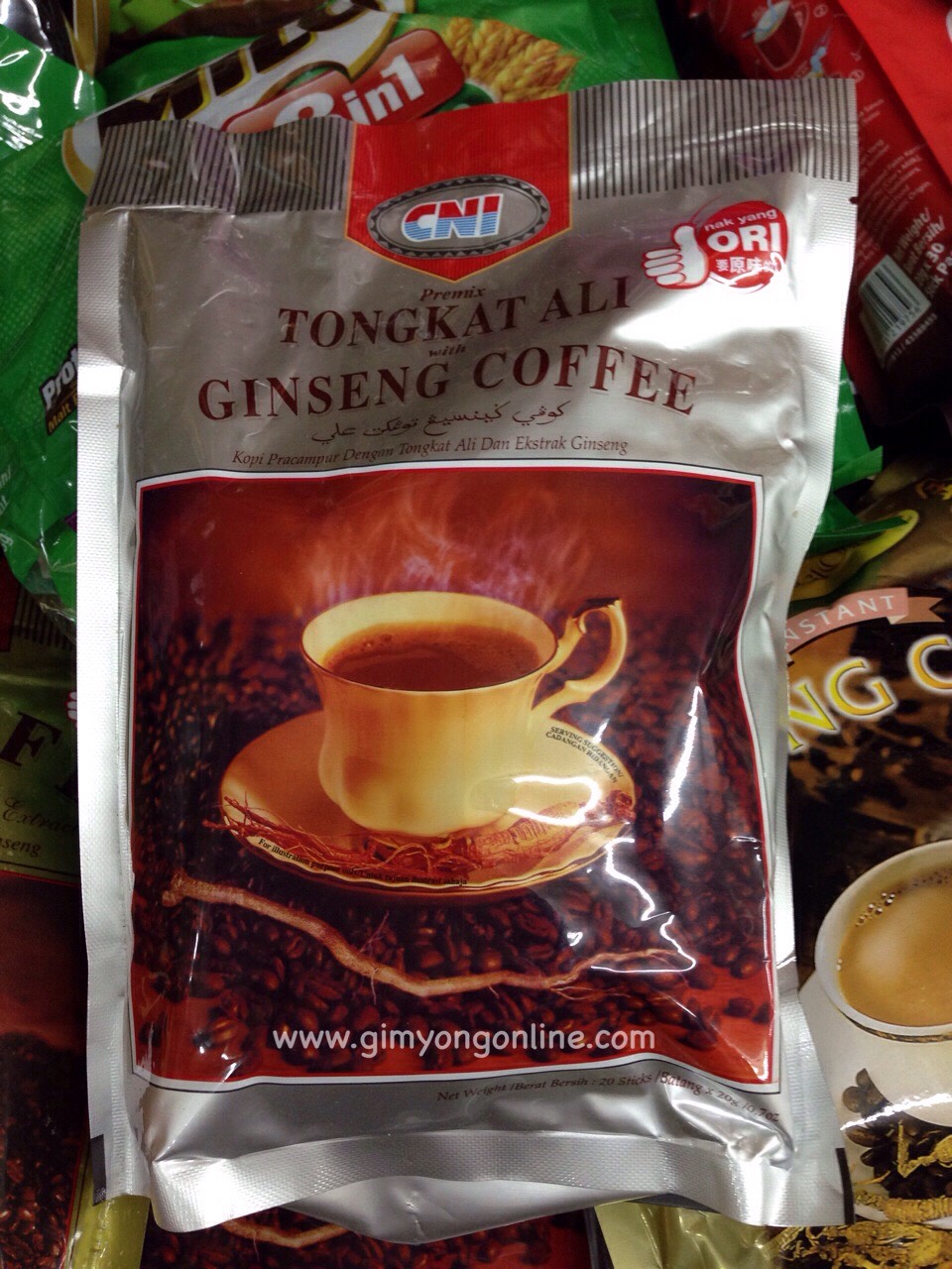 กาแฟผสมโสม TONGKAT ALI GINSENG COFFEE