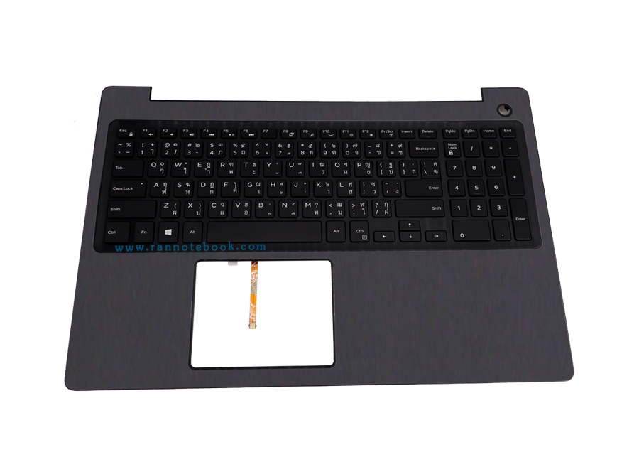 คีย์บอร์ด Dell inspiron 5570 ไทย อังฤษ Backlit บอดี้ บน Dell 5570 Keyboard Dell 5570 Palmrest Dell 5570 กรอบบน Dell 5570 แท้ ตรงรุ่น ประกันศูนย์ Dell Thailand