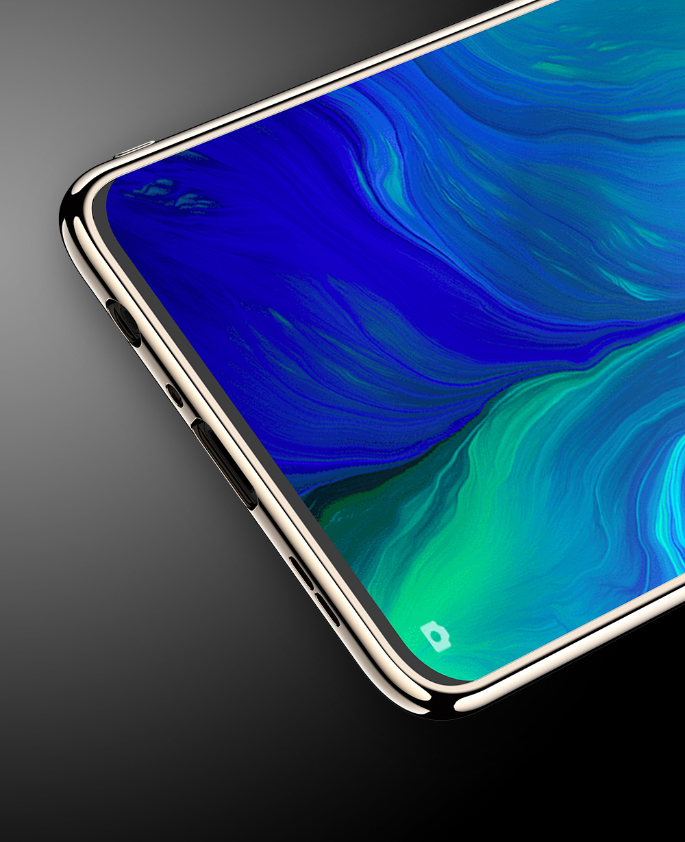 Case OPPO Reno / Pre-order * Electroplated TPU Edge + Plexiglass PC Back Hybrid ปกโทรศัพท์ *