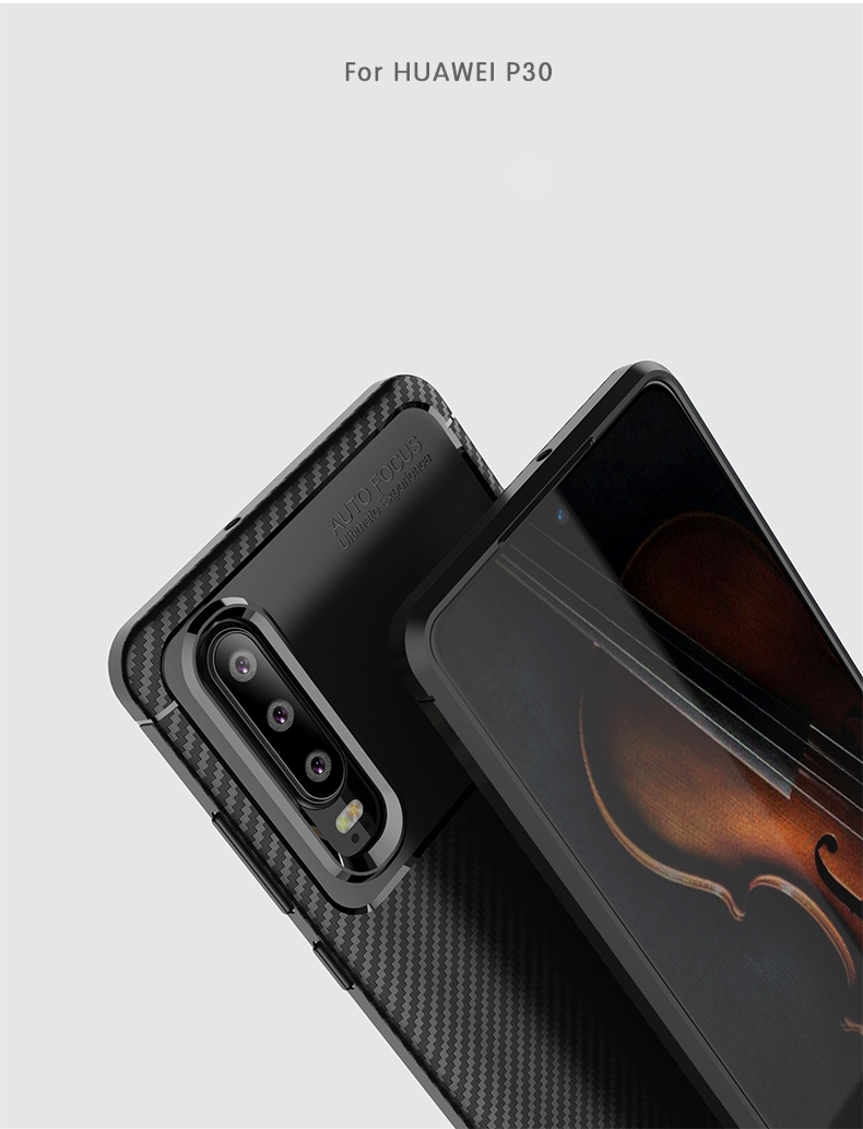 Case Huawei P30 # Pre-Order * เคสคาร์บอนไฟเบอร์ ส่วนด้านในออกแบบระบายความร้อน *
