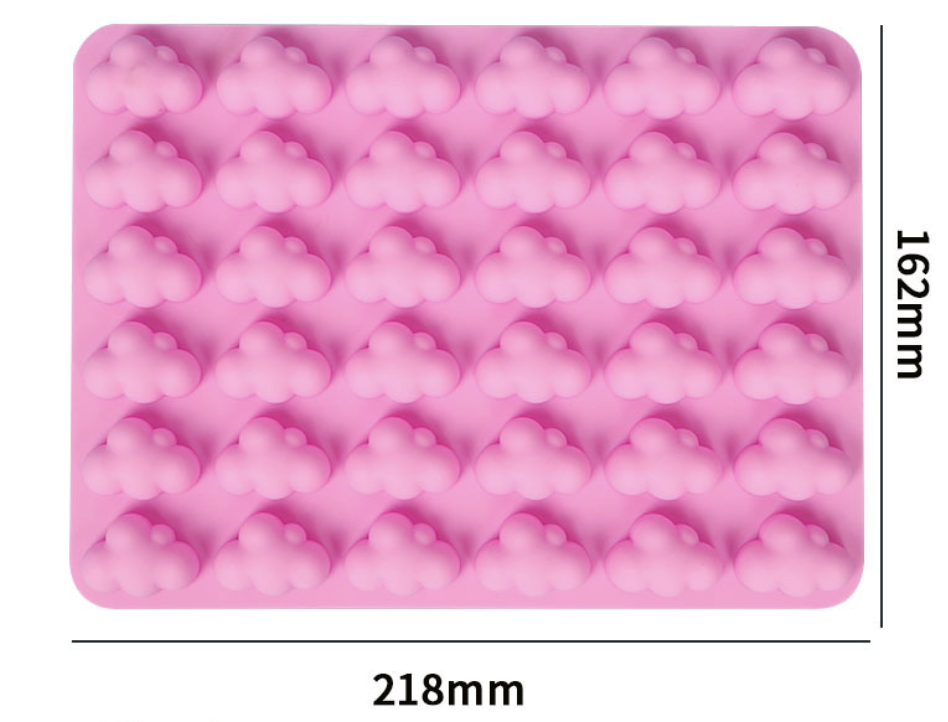 แม่พิมพ์ซิลิโคนก้อนเมฆจิ๋ว 36 ช่อง 2.3*3.3*1 cm 5 g 005731