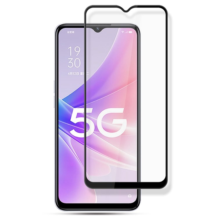 กระจกกันรอย OPPO A77 5G # Pre - Order * AMORUS ตัวป้องกันหน้าจอแบบเต็มผ้าไหมพิมพ์กาวเต็ม *