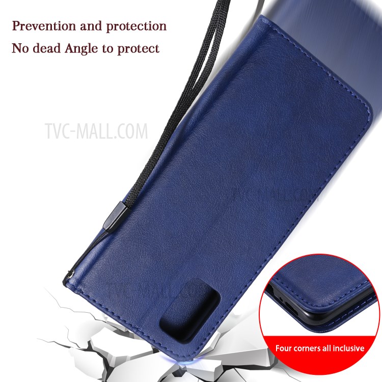 Case Samsung Galaxy A51 / Pre-order * เคสกระเป๋าสตางค์สีทึบ สไตล์กระเป๋า: 2 ช่องเสียบการ์ด + กระเป๋าเงินสด 1 *