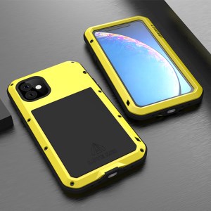 Case iPhone 11 # Pre-order * LOVE MEI วัสดุ: โลหะ + ซิลิโคน + กระจกนิรภัย ฟังก์ชั่นกันกระแทกและกันฝุ่น *