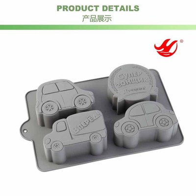 แม่พิมพ์ซิลิโคน รูปรถ 4 ช่อง 100 g. 005872