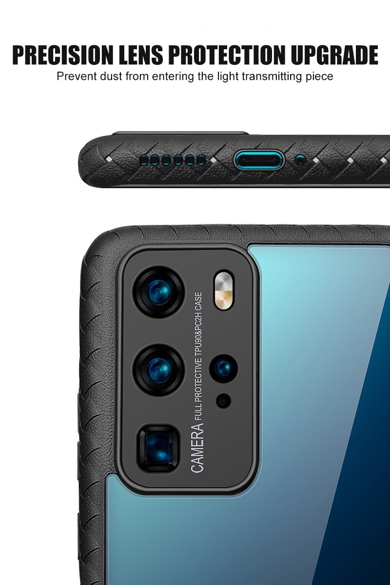 Case Huawei P40 Pro / Pre-order * เคสทอเนื้อ TPU กรอบ PC Back Combo ทำจากพลาสติกแข็ง + วัสดุ TPU อ่อน *
