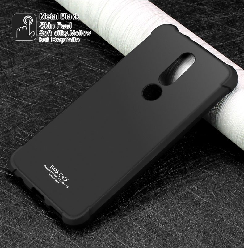 Case Nokia 6.1 Plus / Pre-order * IMAK พรีเมี่ยม TPU ยืดหยุ่นและทนทาน กันกระแทกทั้งสี่มุม + ฟิล์มกันรอยหน้าจอ *