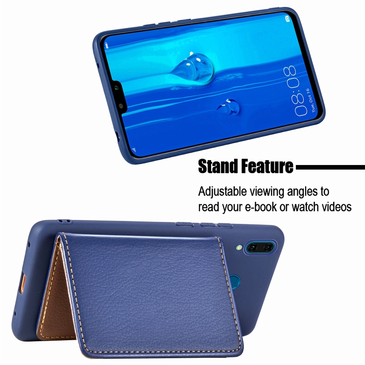 Case Huawei Y9 2019 / Pre-orde * เคส PU + TPU พร้อมช่องใส่การ์ดและกระเป๋าสตางค์และที่ใส่และกรอบรูป *