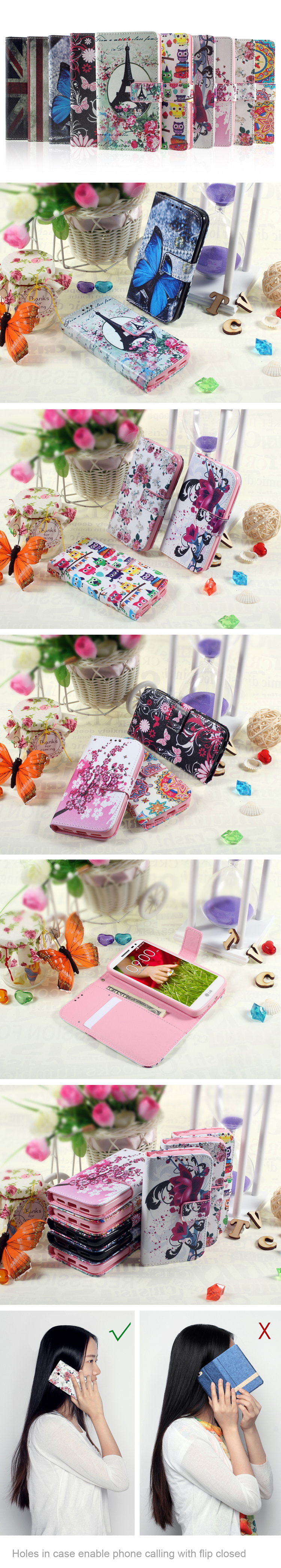 Case LG G2 Mini / Pre-order * เคสใส่นามบัตรหนัง PU พิมพ์ลาย *