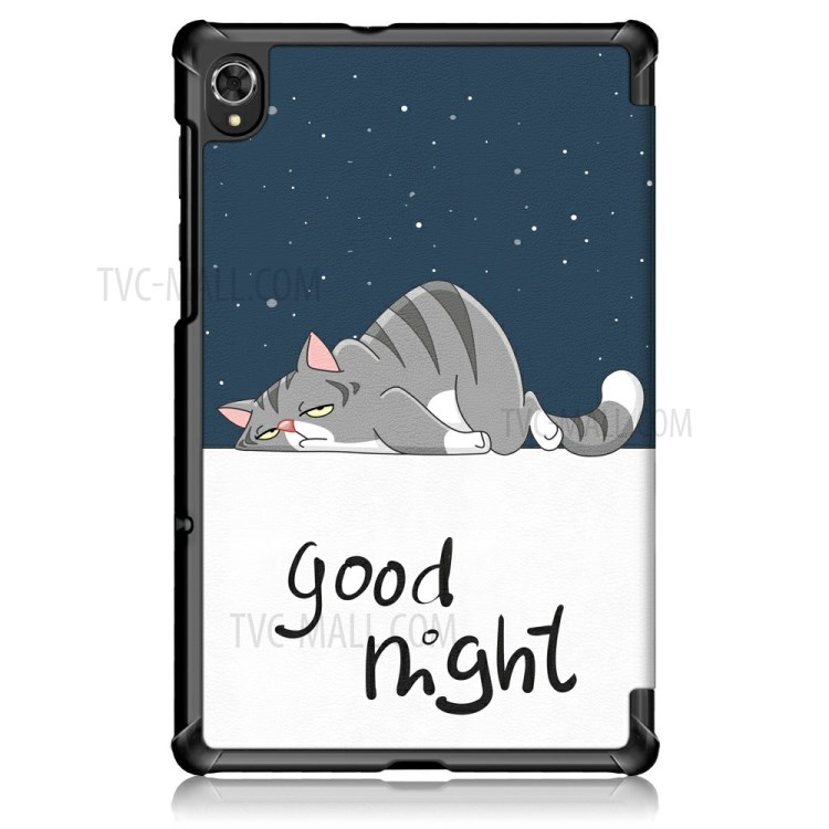 Case Lenovo Tab K10 # Pre-order * เคสหนัง PU แบบบางพิเศษและพีซีสมาร์ทฝาครอบป้องกันพร้อม Auto Sleep / Wake *