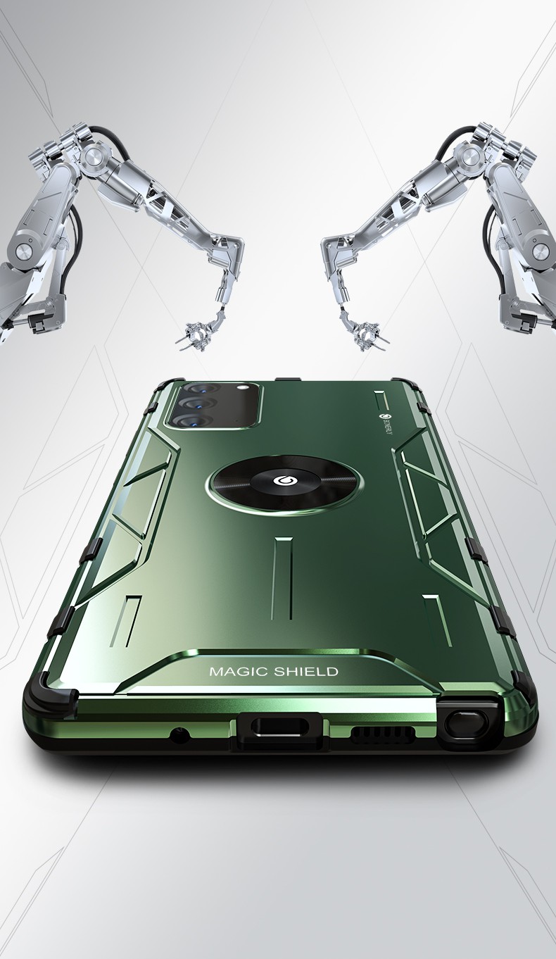Case Samsung Galaxy Note 20/Note 20 5G / Pre-Order * เคสคอมโบซิลิโคนโลหะกันกระแทกทำจากโลหะคุณภาพดีด้านหลัง + ซิลิโคนปกด้านในป้องกันคู่ *