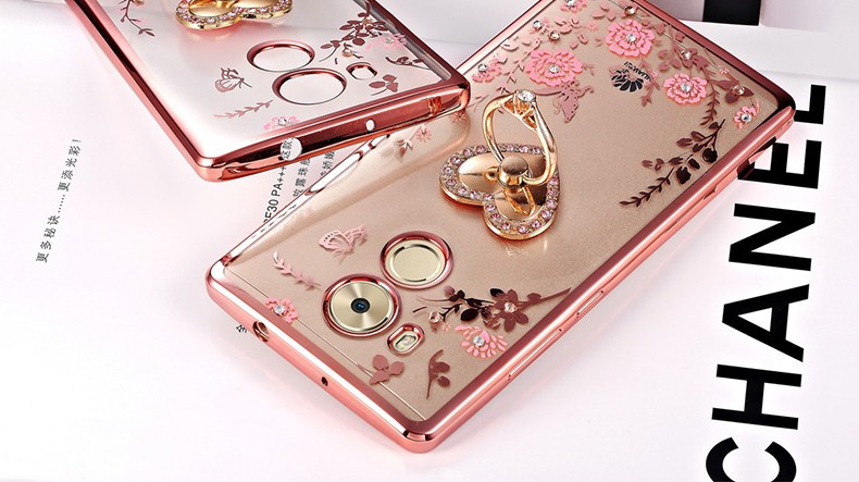 Case Huawei Mate 8 / Pre-order * เคสหรูหราเทคนิคการชุบทอง TPU ซิลิโคนอ่อนนุ่ม +แหวน *