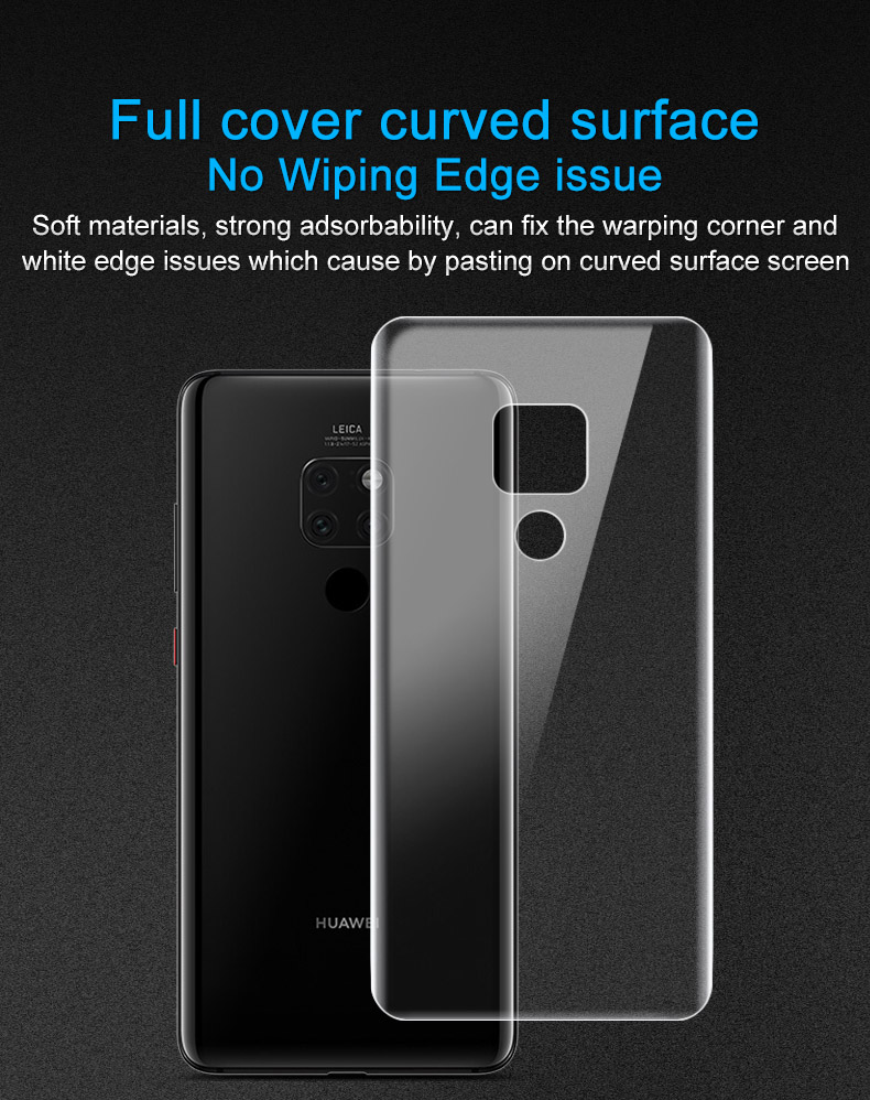 ฟิล์มกันรอย หลัง Huawei Mate 20 / Pre-order * 2 ชิ้น IMAK ไฮโดรเจล Protector ฟิล์มเกม *