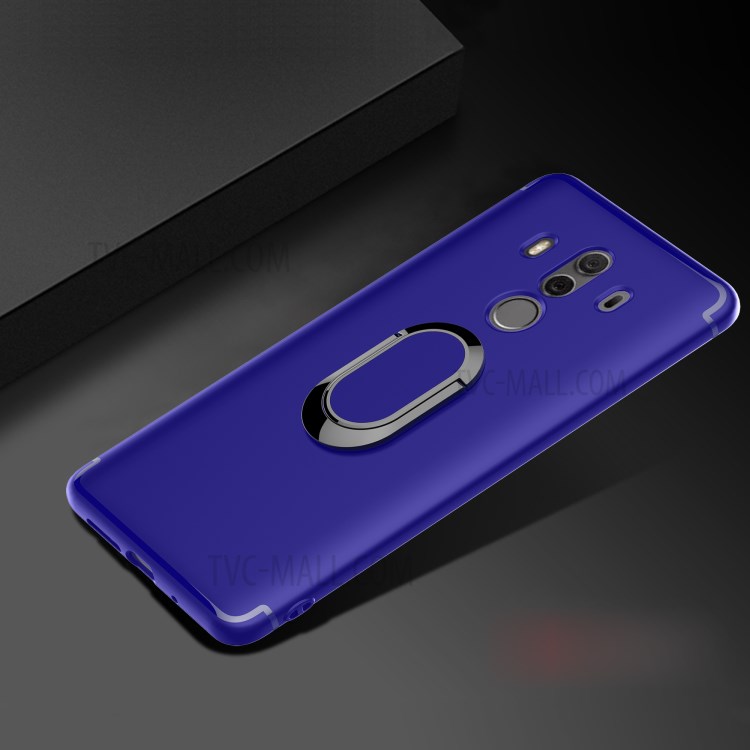 Case Huawei Mate 10 Pro / Pre-order * เคสแม่เหล็กแหวนนิ้วมือขา Matte TPU *