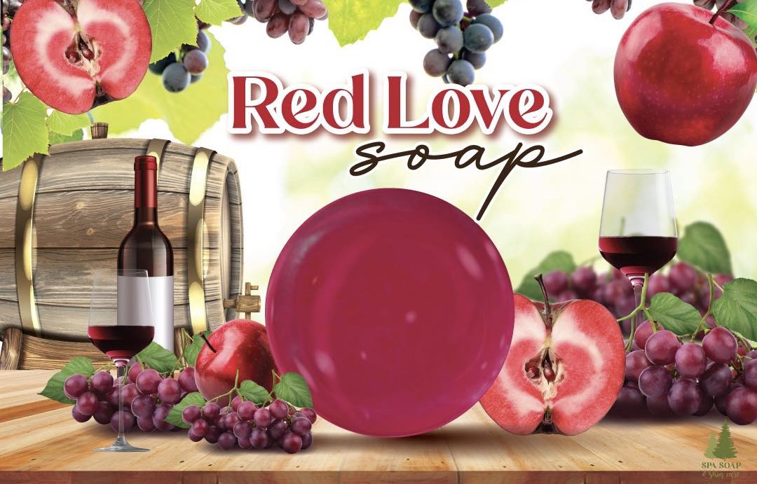 สบู่แม่มด เรดเลิฟ เร่งขาวแก้ฝ้า ไวท์เทนนิ่ง / Red Love Soap