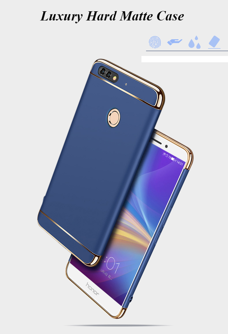 Case Huawei Y7 Pro 2018 / Pre-order * 3-in-1 คุ้มครอง วัสดุโพลีคาร์บอเนตพรีเมี่ยม *