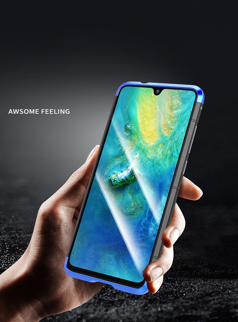 Case Huawei Mate 20 / Pre-order * กรอบกันกระแทกด้วยโลหะ + แผ่นรองหลัง *