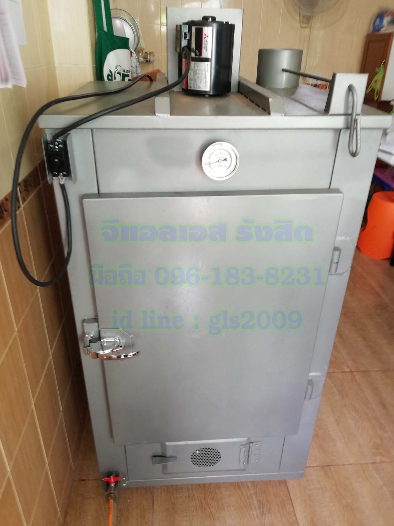 ตู้อบลมร้อนเหล็ก6ชั้นแก๊ส+ไฟฟ้า