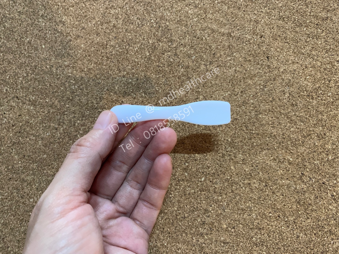 ไม้พายพลาสติก ไม้พายตักครีม ขนาด7.2*1.5cm.(100ชิ้น/ชิ้นละ1.5฿)