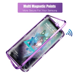 Case Samsung Galaxy S9 Plus # Pre-Order * ปกกรอบโลหะ + 9 H 2.5D กระจกนิรภัยปกหลัง [หลายจุดแม่เหล็ก] *